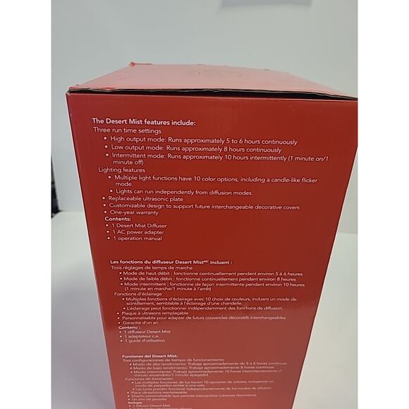 Young Living Desert Mist Essential Oil Ultrasonic Diffuser Lights Up Adjustable - Picture 10 of 12